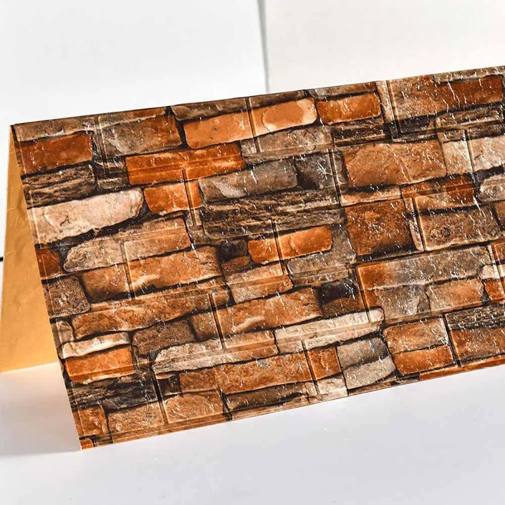 Wall Sticker Imitation Brick (35cmX30cm) 10pcs