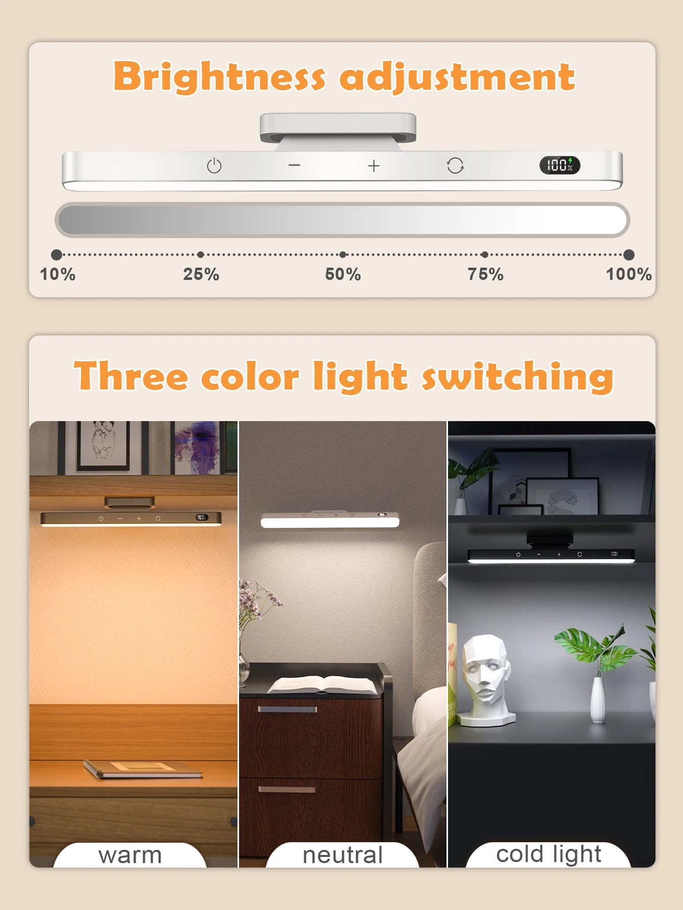 Touch Table Lamp Magnetic Desk Lamp