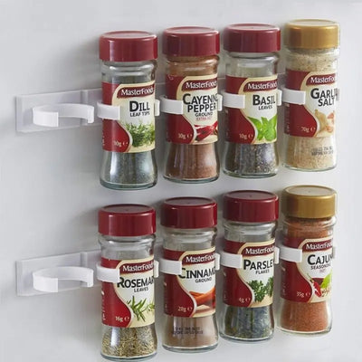 Plastic Kitchen Jar Rack Wall-Mounted