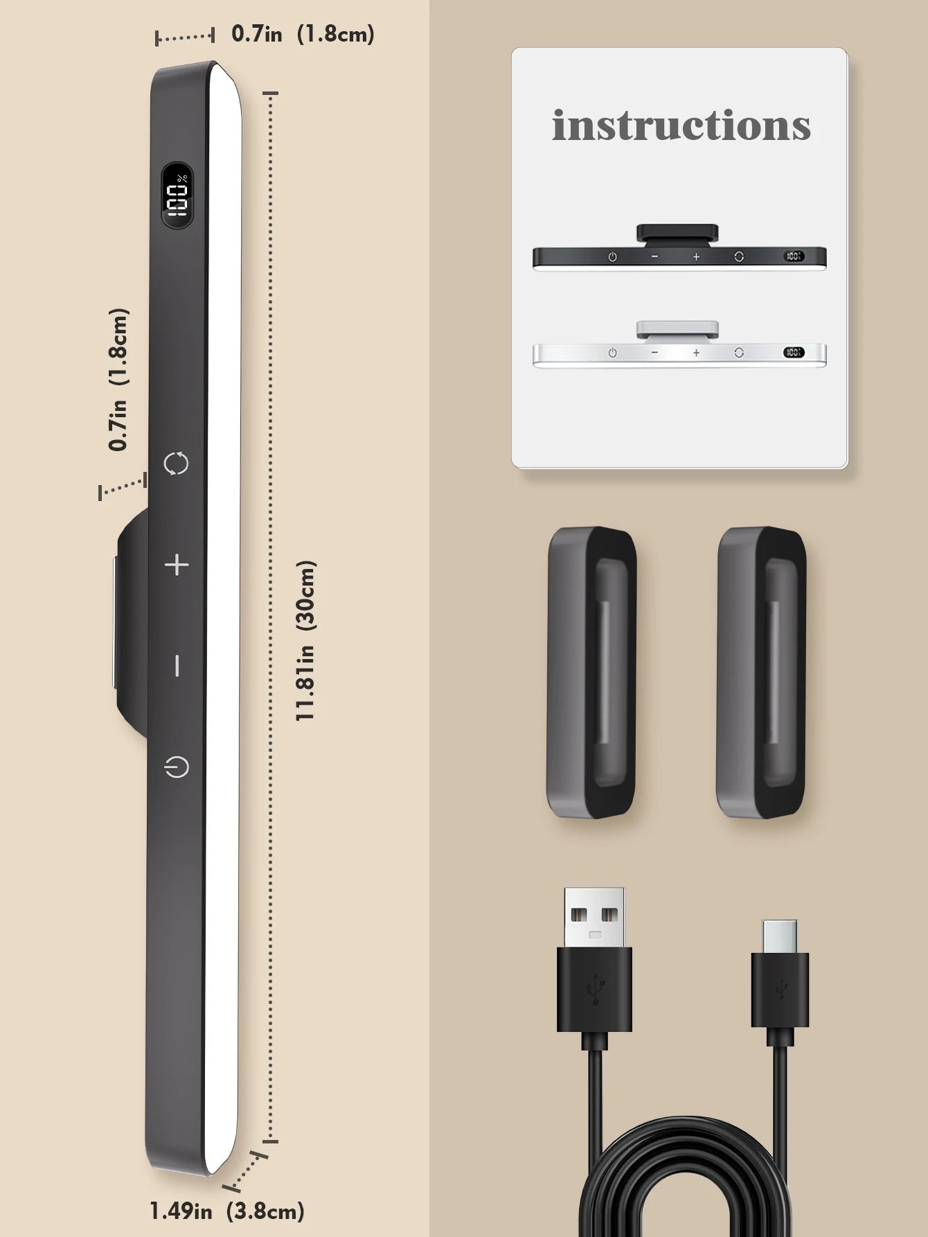 Touch Table Lamp Magnetic Desk Lamp
