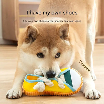 Slippers Shape Squeak Toy