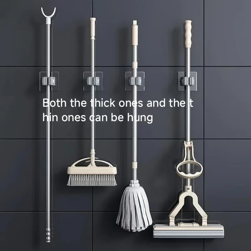 Holder Self-adhesive Broom Stand Wall Mounted