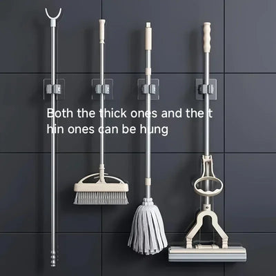 Holder Self-adhesive Broom Stand Wall Mounted