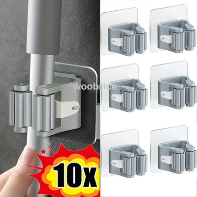 Holder Self-adhesive Broom Stand Wall Mounted