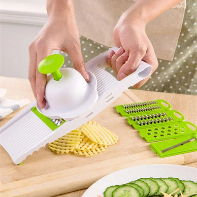 Stainless Steel Slicer With 5 Blades